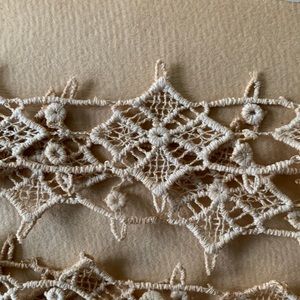 Deadstock antique lace, on original packaging 3.9 yards